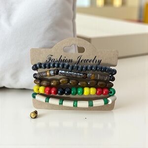 Fashion Jewelry Colorful Beaded Bracelets With Silver beads